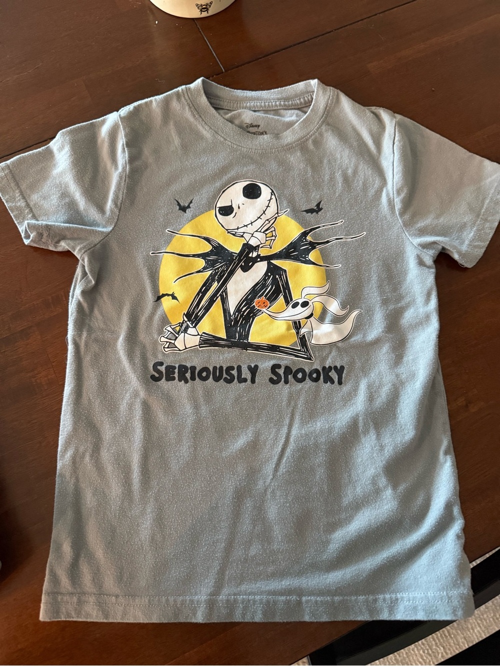 Disney Light Gray 'Seriously Spooky' Jack Skellington Tee